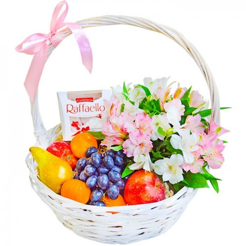 Букет цветов "Фруктовая корзина "Особая"" Букет цветов "Фруктовая корзина "Особая""