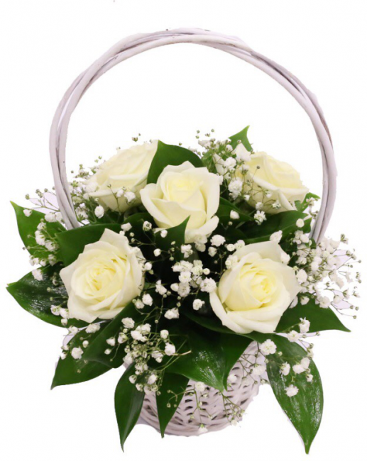 Букет цветов "Пушистая снежинка" Букет цветов "Пушистая снежинка"